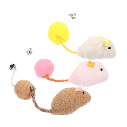 Supvox 3stücke Plüsch Mäuse Mit Glocke Interaktives Katzenspielzeug Für Drinnen Für Katzenjagd Und Spiel Inklusive Weiße Pinke Supvox 3stücke Plüsch Mäuse Mit Glocke Interaktives Katzenspielzeug Für Drinnen Für Katzenjagd Und Spiel Inklusive Weiße Pinke von Supvox