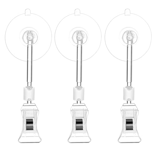 Supvox 3stücke Saugnapf-Clips Für Aquarien Verstellbare Halterungen Für Schläuche Heizstäbe Und Zubehör Sicherer Einfache Installation Transparentes Design von Supvox