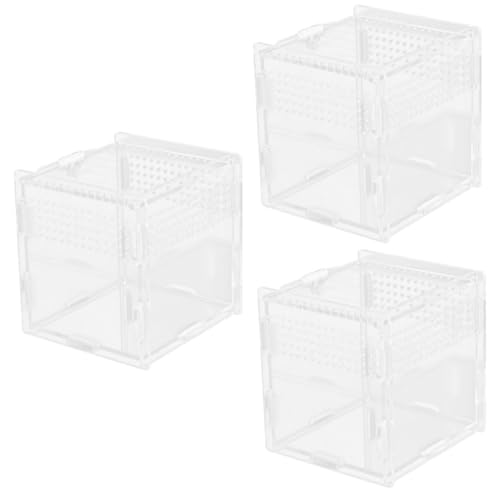 Supvox 3stücke Reptilien Terrarium Mit Belüftung Transparente Futterbox Für Kleine Haustiere Wie Spinnen Und Geckos Sichtbarkeit Einfache Und Pflege Supvox 3stücke Reptilien Terrarium Mit Belüftung Transparente Futterbox Für Kleine Haustiere Wie Spinnen Und Geckos Sichtbarkeit Einfache Und Pflege von Supvox