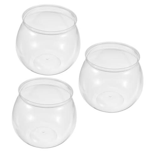 Supvox 3St Goldfischglas Aquarium kunststoffbehälter schöafzimmerdeko aquarienkies Schildkrötenbecken Narzisse saftig Blase Tank Aquarienbecken Tischfischbecken das Haustier Transparent Supvox 3St Goldfischglas Aquarium kunststoffbehälter schöafzimmerdeko aquarienkies Schildkrötenbecken Narzisse saftig Blase Tank Aquarienbecken Tischfischbecken das Haustier Transparent von Supvox