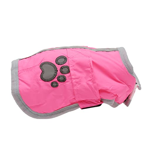 Supvox 3St Hundemantel Winterbedarf für Katzen Winterjacke für Hunde Hemdjacken Hundepullover für kleine Hunde äntel Kleidung Outfit welpen Warmer Mantel Hündchen Baumwollmantel Rosa von Supvox