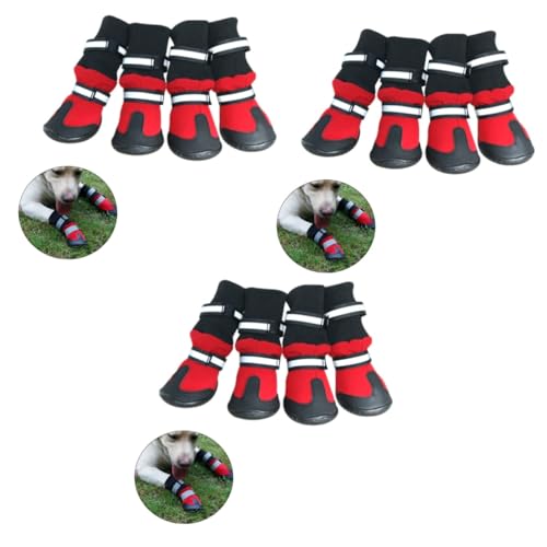Supvox Bootie Hund 3st Hundeschuhe Schuhsohlenschutz Winterschuhe Für Hunde Warm Unten Dog Shoes Hunde Schuhe Haustier Schneestiefel Stiefel Für Hunde Hundestiefel Der Hund Hündchen Schneeschuhe Supvox Bootie Hund 3st Hundeschuhe Schuhsohlenschutz Winterschuhe Für Hunde Warm Unten Dog Shoes Hunde Schuhe Haustier Schneestiefel Stiefel Für Hunde Hundestiefel Der Hund Hündchen Schneeschuhe von Supvox