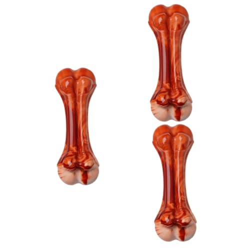Supvox 3st Hundespielzeugknochen Hundeknochen Zum Kauen Kauspielzeug Für Hunde Für Aggressive Kauer Knochenkauspielzeug Reinigungsspielzeug Tierknochenspielzeug Haustier Hundebiss TPU von Supvox