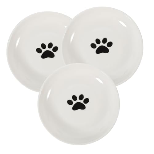 Supvox 3-teiliges Katzennäpfe Aus Keramik Flacher und Breiter Katzenfutternapf Boden Ohne Silikon Runder Futterteller für Katzen Süßer Katzenwassernapf für Den Innen- und Außenbereich Supvox 3-teiliges Katzennäpfe Aus Keramik Flacher und Breiter Katzenfutternapf Boden Ohne Silikon Runder Futterteller für Katzen Süßer Katzenwassernapf für Den Innen- und Außenbereich von Supvox