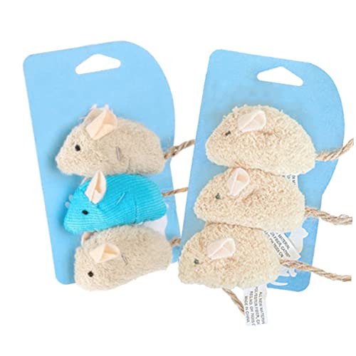Supvox Realistische Mäuse Katze 3 Pack Von Plüsch Mäuse Spielzeug Katze Teaser für Indoor Katzen Mental Supvox Realistische Mäuse Katze 3 Pack Von Plüsch Mäuse Spielzeug Katze Teaser für Indoor Katzen Mental von Supvox