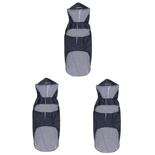 Supvox 3-teiliger Hunde-Regenmantel Mit Kapuze Und Atmungsaktiv Größe XL Schwarz Supvox 3-teiliger Hunde-Regenmantel Mit Kapuze Und Atmungsaktiv Größe XL Schwarz von Supvox