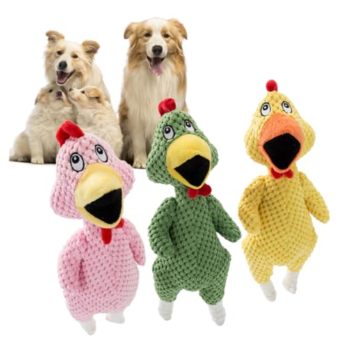 Supvox 3St Sound-Spielzeug für Haustiere Screaming Chicken Toy Haustierzubehör knete Spielzeug knetspielzeug Spielzeuge Haustier Spielzeug Kauspielzeug für Hunde kauen schreiendes Huhn von Supvox