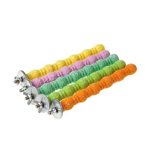 Supvox 3stücke Vogel Sitzstangen Für Papageien Bunte Krallen-schleifstangen Aus Naturholz Und Und Langlebig Für Wellensittiche Und Kleine Vögel Sicheres Spielzeug von Supvox