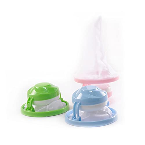 Supvox 3-teiliges Tierhaarentferner-Set Für Wäsche Netzfilterbeutel Eva-schwimmkörper Haarfänger Für Waschmaschine Zufällige Farbe von Supvox