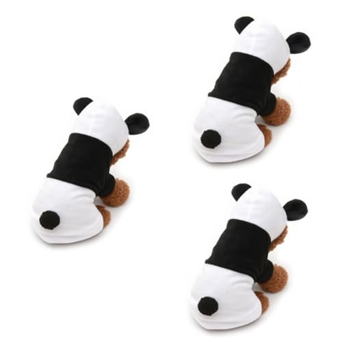 Supvox 3St Winterkleidung für Haustiere Halloween-Haustierkleidung Welpenkostüm Tier kostüm tierkostüm Mäntel Kleider Hunde-Panda-Kostüm Hundekleid Hündchen Jacke mit Hut Babykleidung von Supvox
