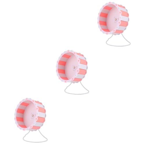Supvox 3st Hamster Halterung Laufrad Haustiere Laufrad Für Haustierübungen Haustier Spielzeug Lautloses Igellaufrad Spielzeuge Hamster Laufrad Hamsterspielzeug Stumm Geschirr Rosa Wpc von Supvox
