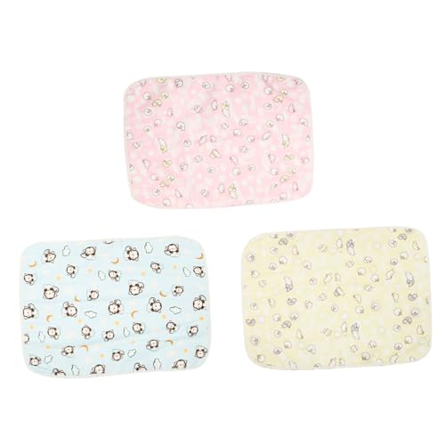 Supvox 3st Hamster-PIPI-pad Futter Für Kaninchenkäfige Chinchilla-bettwäsche Hundeunterlagen Hundeglocken PIPI-Pads Für Hunde Igel Polyester Faser Plus TPU Wasserdicht Hamsterkäfig von Supvox