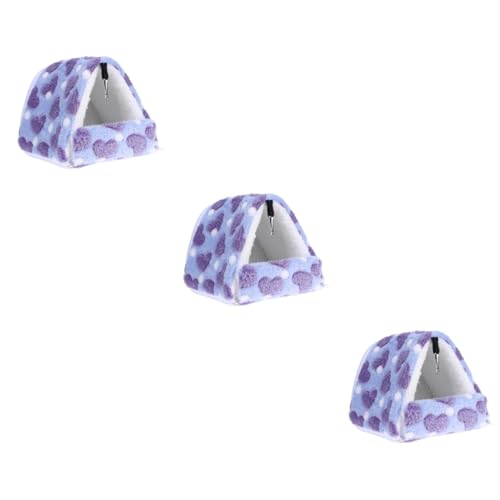 Supvox 3st Haustier Warmes Hamster Warm Igel-nestbett Kleines Haustier Warmes Bett Puinea Schweine Warmes Hamster Winterbett Kleines Bett Für Haustierbetten Käfig Violett von Supvox