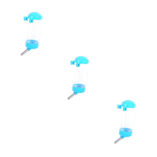 Supvox 3stücke Hängende Trinkflasche Für Haustiere Automatischer Wasserspender Für Hamster Katzen Hunde Und Kaninchen Auslaufsicher Installieren Umweltfreundliches Material Blau von Supvox