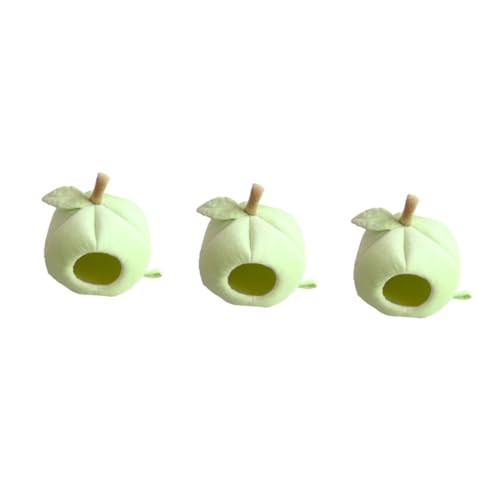 Supvox 3St Haustierbett Hasenkäfige Hasengeschenke Haustier bettwäsche Hamster käfig Hamster cage Obst Haustier-Schlafbett Winter Hamsterbett warm halten Welpenhaus das Bett Baumwollnest von Supvox
