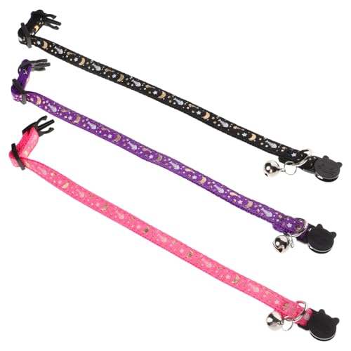 Supvox 3st Leuchtendes Katzenhalsband Für Katzenhalsband Mit Strass Kätzchen Mit Glocke Futterspender Halter Für Katzenhalsband Verstellbarer Kätzchenkragen Stoff Supvox 3st Leuchtendes Katzenhalsband Für Katzenhalsband Mit Strass Kätzchen Mit Glocke Futterspender Halter Für Katzenhalsband Verstellbarer Kätzchenkragen Stoff von Supvox