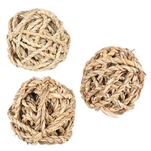 Supvox 3stücke Woven Ball Spielzeug Für Papageien Und Kaninchen Natürliche Kauspielzeuge Aus Heu Zahnpflege Und Interaktive Beschäftigung Für Haustiere Supvox 3stücke Woven Ball Spielzeug Für Papageien Und Kaninchen Natürliche Kauspielzeuge Aus Heu Zahnpflege Und Interaktive Beschäftigung Für Haustiere von Supvox
