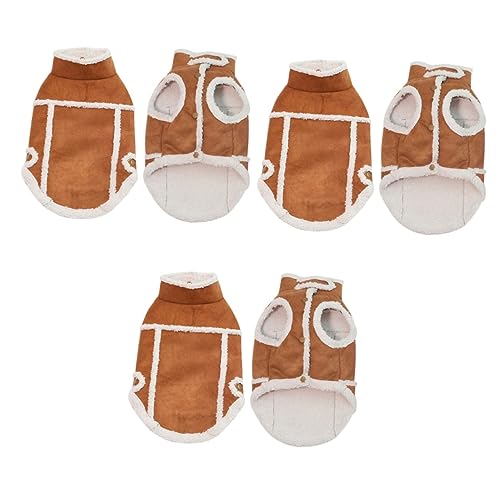 Supvox 3-teiliger Modischer Warmer Hundemantel Im England-Design Aus Wildleder Bequem Für Welpen Für Besondere Anlässe Und Fotoshootings Supvox 3-teiliger Modischer Warmer Hundemantel Im England-Design Aus Wildleder Bequem Für Welpen Für Besondere Anlässe Und Fotoshootings von Supvox