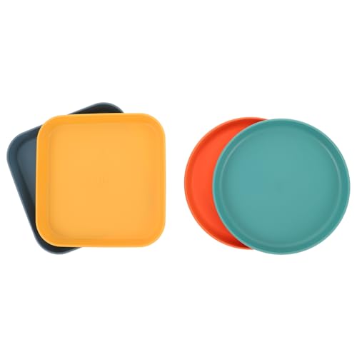 Supvox 4 Katzenteller Für Nassfutter Hundenäpfe Flache Futterteller Für Haustiere Rutschfestes Design Für Kleine Haustiere Welpen Kurzbeinige Katzen von Supvox