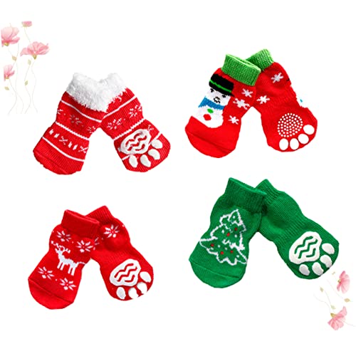 Supvox 4-Paar Weihnachten Schneemann Katze Hund Socken Nicht-warme Haustier Socken Weihnachten Themed Haustier Baumwolle Socken Supvox 4-Paar Weihnachten Schneemann Katze Hund Socken Nicht-warme Haustier Socken Weihnachten Themed Haustier Baumwolle Socken von Supvox