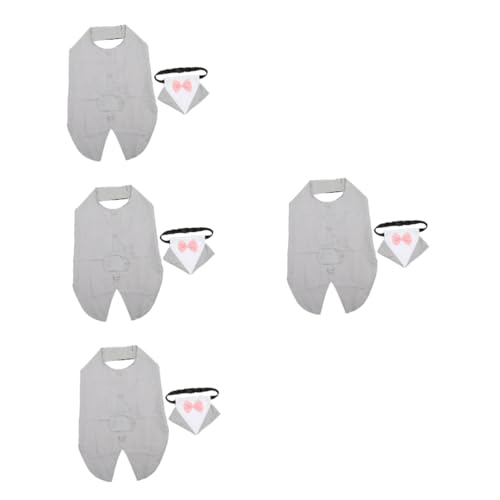 Supvox 4 Sätze Hundeanzug Anzughemd Smokingkragen Für Hunde Hunde-Outfit Sanfter Hundehochzeitsanzug Blusen Anziehen Hundeprinz-krawattenanzug Schalhemd Polyester Haustier Bankett Weste Supvox 4 Sätze Hundeanzug Anzughemd Smokingkragen Für Hunde Hunde-Outfit Sanfter Hundehochzeitsanzug Blusen Anziehen Hundeprinz-krawattenanzug Schalhemd Polyester Haustier Bankett Weste von Supvox