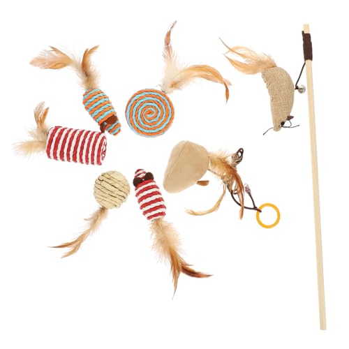 Supvox 4 Sätze Katzen-Teaser verschleißfeste Katzenangel interaktiv Interactive cat Toy Pets Spielzeuge entzückender Katzenzauberstab Katze Zauberstab Haushalt Katzenspielzeug einstellen Supvox 4 Sätze Katzen-Teaser verschleißfeste Katzenangel interaktiv Interactive cat Toy Pets Spielzeuge entzückender Katzenzauberstab Katze Zauberstab Haushalt Katzenspielzeug einstellen von Supvox