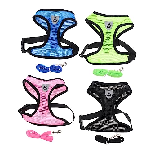 Supvox Haustier-leinen-Set 4 Hunde Verstellbar Bequem Atmungsaktiv Leichte Weste Supvox Haustier-leinen-Set 4 Hunde Verstellbar Bequem Atmungsaktiv Leichte Weste von Supvox