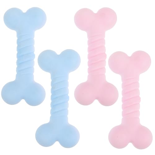 Supvox 4stücke Teiliges Kauspielzeug Für Hunde Interaktives Langlebiges TPR Gummimaterial Beißen-resistent Für Welpen Und Mittelgroße Hunde Fördert Zahnpflege Und Spielspaß von Supvox