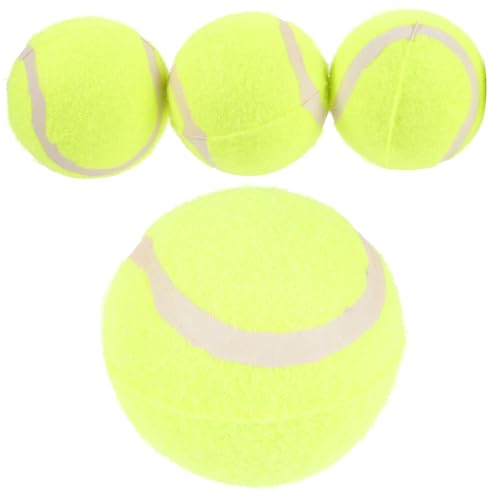 Supvox 4 Stück Dental-hundeball Ball Für Hundespielzeug Tennisbälle Für Hunde Hundetrainerball Bälle Für Kleine Hunde Hunde-aktivitätsspielzeug Angel Zubehör Großer Hund Gummi Pet-Ball von Supvox