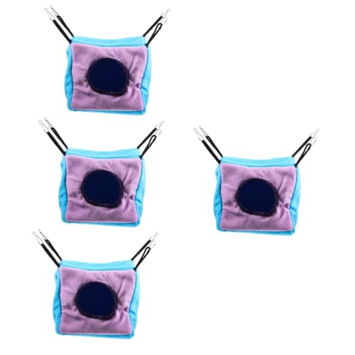 Supvox 4 Stück Eichhörnchen-Nest aus Baumwolle Kaninchenspielzeug Hamsterkäfig Hängematte Hamster hängematte hamsterbett Spielzeuge Hasenspielzeug Heimtierbedarf meerschweinchen zubehör von Supvox
