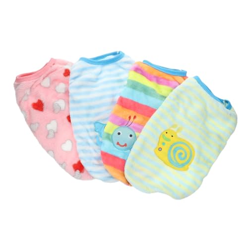 Supvox Hunde Kleidung Weste Warm Für Kleine Hunde Gemütliche Haustierbekleidung Im Cartoon Stil Ideal Für Den Außenbereich Geeignet Für Hunde Und Katzen von Supvox