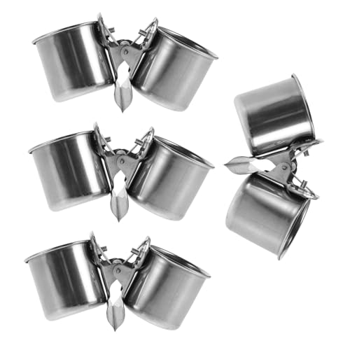 Supvox 4 Stück Futterschalen mit Klammerhalter für Käfige Futter und Wasserschalen für Papageien Nymphensittiche und Wellensittiche Supvox 4 Stück Futterschalen mit Klammerhalter für Käfige Futter und Wasserschalen für Papageien Nymphensittiche und Wellensittiche von Supvox