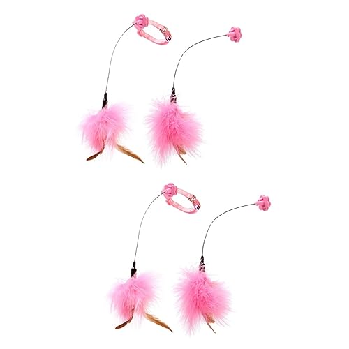 Supvox Katzenspielzeug Halsband 4 Stück - -Teaser Katzenspielzeug Sisalseil Teaser Zauberstab Katzenspielzeug Kitten Spielzeug Beschäftigungsspielzeug Für Spielzeuge Neckende Zauberstäbe Supvox Katzenspielzeug Halsband 4 Stück - -Teaser Katzenspielzeug Sisalseil Teaser Zauberstab Katzenspielzeug Kitten Spielzeug Beschäftigungsspielzeug Für Spielzeuge Neckende Zauberstäbe von Supvox