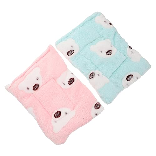 Supvox 4 Stück Hamster Pad Warme Schlafunterlage Für Kaninchen Hamsterversorgung Einstreumatte Für Kleintiere Hamsterhausmatte Winter-Kaninchen-Matte Das Baumwolle Igel Kleine Tiere von Supvox