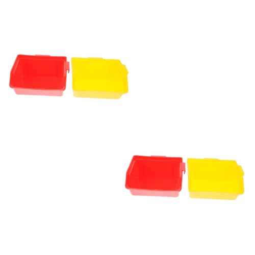 Supvox 4 Stück Hamster Toilette Behälter Rot Plastik Haustier Sandbad Supvox 4 Stück Hamster Toilette Behälter Rot Plastik Haustier Sandbad von Supvox