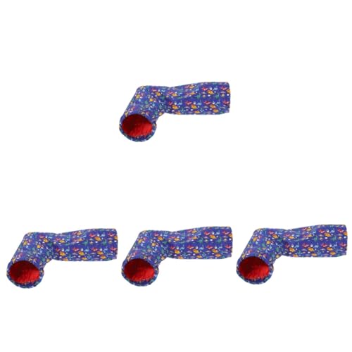 Supvox 4 Stück Hamster-Tunnelnest Haustierspieltunnel Einstreu für Hamster kleintierhaus Hamster Tunnel Miniaturspielzeug Haustiere Schlaftunnel für Hamster Atmungsaktiver Haustiertunnel von Supvox