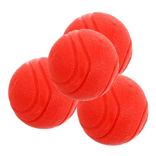 Supvox 4 Stück Haustier Spielzeugbälle Hundebälle Welpenspielzeug Interaktiver Hundeball Katzen Hüpfball Haustierball Kätzchenspielzeug Hundespielzeug Welpenbälle Interaktiver von Supvox