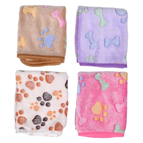 Supvox 4 Stück Haustierdecke Sommerdecke Tier Haustierbett katzenbett Bequemer Hundecke katzenmatte große Hundedecke weiche Fleecedecken Katze Pfotendecke Pfotenhunddecke Katzendecke Tuch Supvox 4 Stück Haustierdecke Sommerdecke Tier Haustierbett katzenbett Bequemer Hundecke katzenmatte große Hundedecke weiche Fleecedecken Katze Pfotendecke Pfotenhunddecke Katzendecke Tuch von Supvox