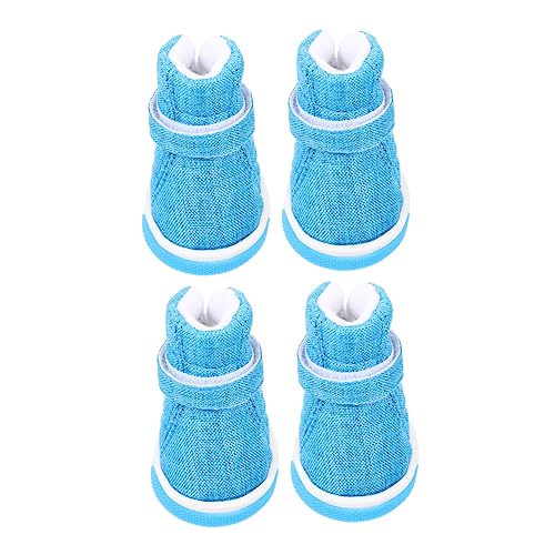 Supvox 4-teiliges Set Atmungsaktive Hundeschuhe für Drinnen und Draußen Unbequeme Welpenschuhe Supvox 4-teiliges Set Atmungsaktive Hundeschuhe für Drinnen und Draußen Unbequeme Welpenschuhe von Supvox