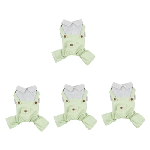 Supvox 4stücke Fröhliches Hundekostüm Bequeme Gestreifte Overalls Für Kleine Hunde Für Besondere Anlässe Und Alltag Leichte Und Schicke Kleidung Für Ihren von Supvox