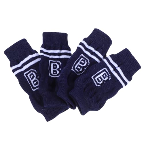 Supvox 4stücke Hund-beinwärmer Haustier-ellbogenschutz Hund-ellbogenmanschette Gestrickte Socken von Supvox