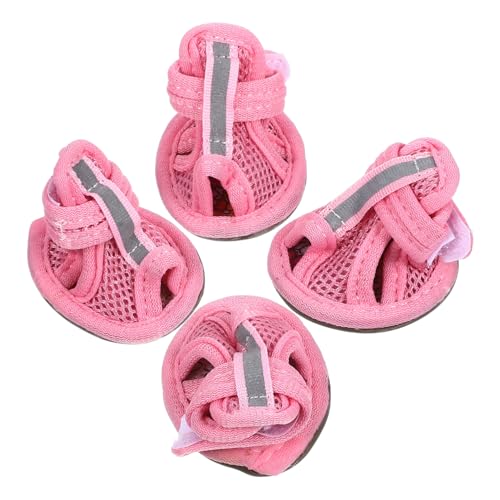 Supvox 4 Stück Hundestiefel Haustierschuhe Für Heiße Gehwege – Mesh-Sandalen Größe 3 von Supvox