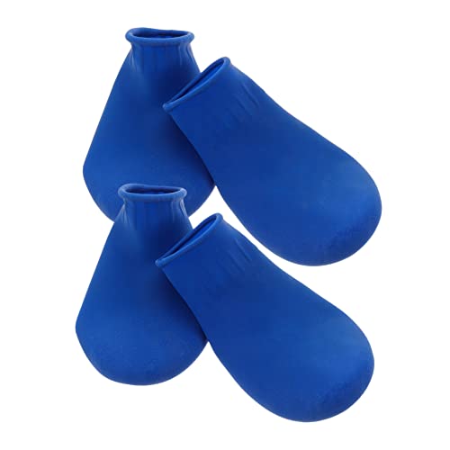 Supvox 4 Stück Hundeschuhe Hunde Schuhe Dog Shoes Gummistiefel für Hunde Gummi-Regenschuhe für Hunde Stiefeletten Krallen Hundestiefel Haustierschuhe Winter Hundepfote Schneeschuhe Schutz von Supvox
