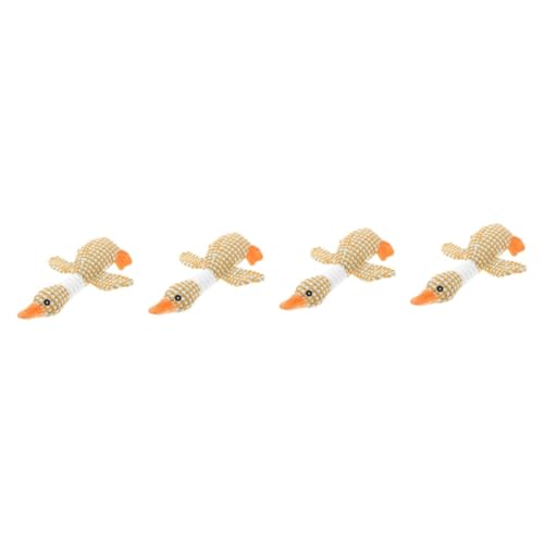 Supvox 4stücke Stuffed Goose Unzerstörbares Quietschspielzeug Für Aggressive Kauer Langlebiges Plüschspielzeug Für Große Hunde Interaktives Kauspielzeug Zur Zahnpflege Und Spielzeit von Supvox