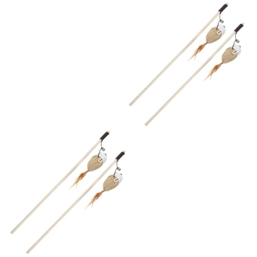 Supvox 4stücke Interaktive Katzenangel Mit Mäusen Feder Und Glöckchen Spielzeug Für Katzen Fördert Aktivität Und Selbstunterhaltung Für Drinnen Und Draußen Supvox 4stücke Interaktive Katzenangel Mit Mäusen Feder Und Glöckchen Spielzeug Für Katzen Fördert Aktivität Und Selbstunterhaltung Für Drinnen Und Draußen von Supvox
