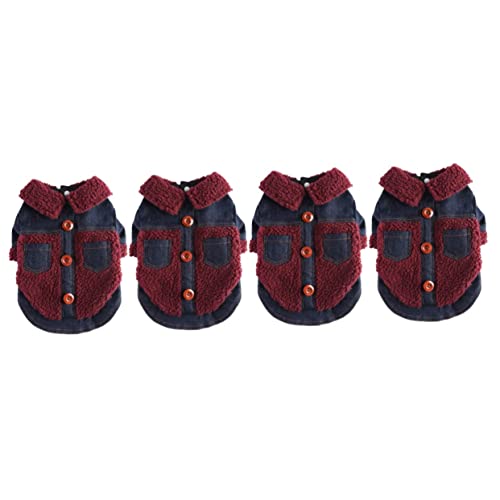 Supvox 4 Stück Kleidung Für Haustiere Bequeme Hundekleidung Hundemäntel Für Kleine Hunde Winterjacke Reißverschluss-Hoodie Cosplay-Outfits Kostü Polyester Haustierzubehör Atmungsaktiv Supvox 4 Stück Kleidung Für Haustiere Bequeme Hundekleidung Hundemäntel Für Kleine Hunde Winterjacke Reißverschluss-Hoodie Cosplay-Outfits Kostü Polyester Haustierzubehör Atmungsaktiv von Supvox