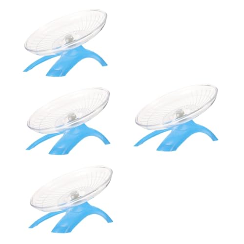 Supvox 4 Stück Stummes Hamsterrad Für Kleintiere Übungsspielzeug Großer Durchmesser Für Rennmäuse Mäuse Chinchillas Meerschweinchen von Supvox