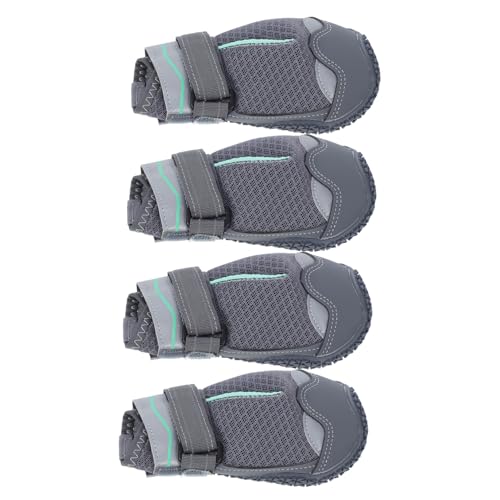Supvox 4 Stück Leichte und rutschfeste Pfotenschutzschuhe für Outdoor Aktivitäten für Regenwetter Heiße Bürgersteige und Tägliche Langlebig und Komfortabel von Supvox