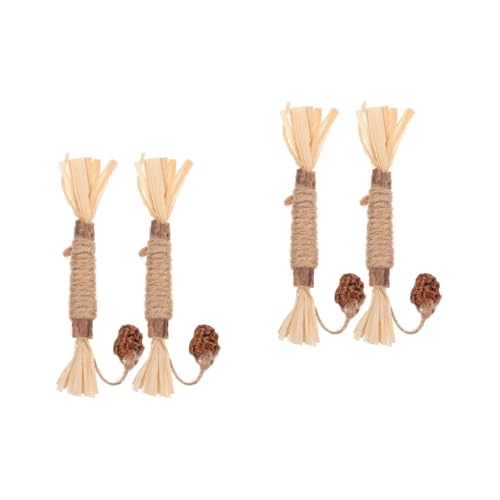 Supvox 4 Stück Maomutianisches Polygonum-Spielzeug Katzenminze Mäuse Kauspielzeug Für Haustiere Reinigungsspielzeug Katze Katzenminze Spielzeug Kombination Kätzchen Polygonum Holz Supvox 4 Stück Maomutianisches Polygonum-Spielzeug Katzenminze Mäuse Kauspielzeug Für Haustiere Reinigungsspielzeug Katze Katzenminze Spielzeug Kombination Kätzchen Polygonum Holz von Supvox