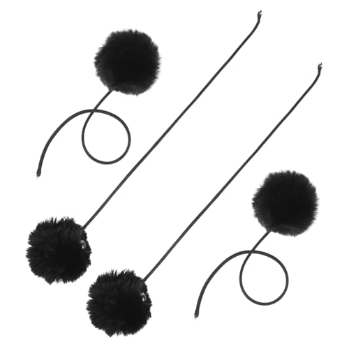 Supvox 4 Stück Plüsch katzenspielzeug mit Glocke Ersatzball für Kratzbaum Zubehör Hängender Sicherer Spielball für Katzen zum Interaktiven und Bewegung Vielseitig für Türgriff und von Supvox